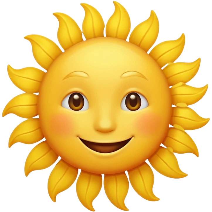 smiling sun emoji emoji