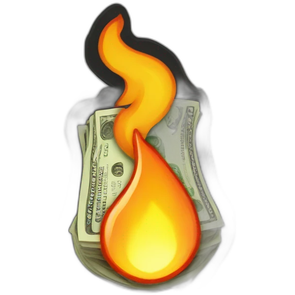 money on fire emoji