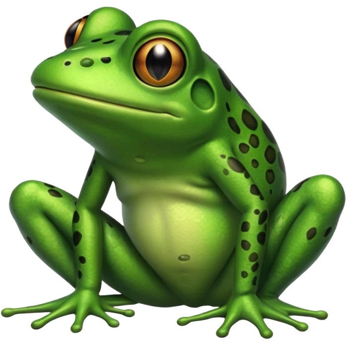 Frog farting emoji