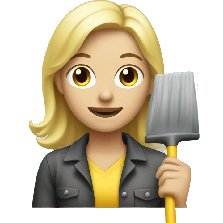 Creator a blond cleaning women emoji