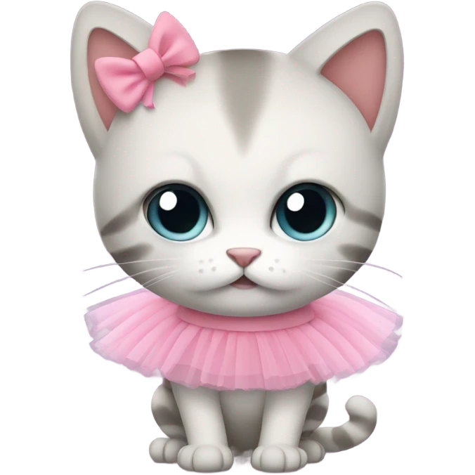 cat with a tutu emoji