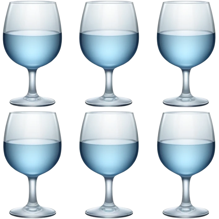 different type empty glass emoji