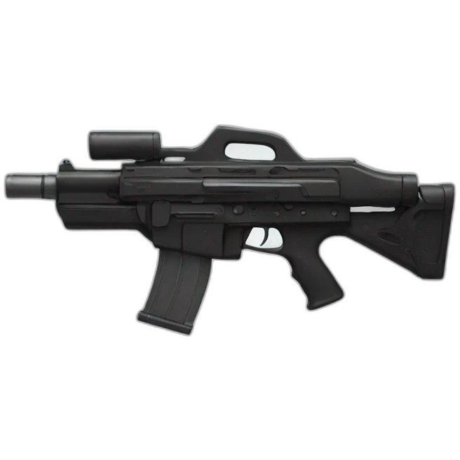 Black blaster emoji