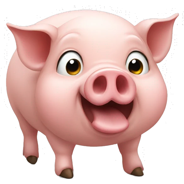 farting pig emoji