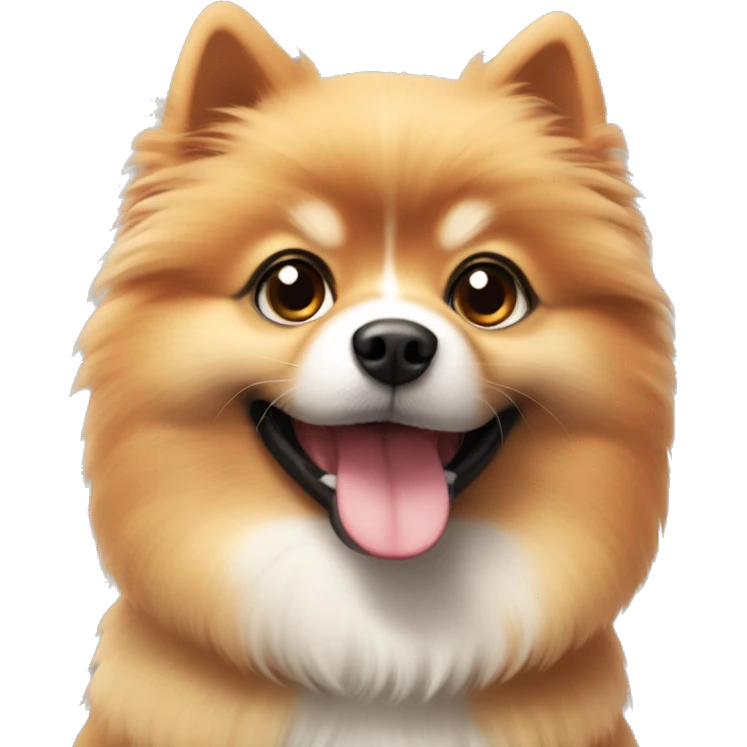 little otange cute spitz   emoji