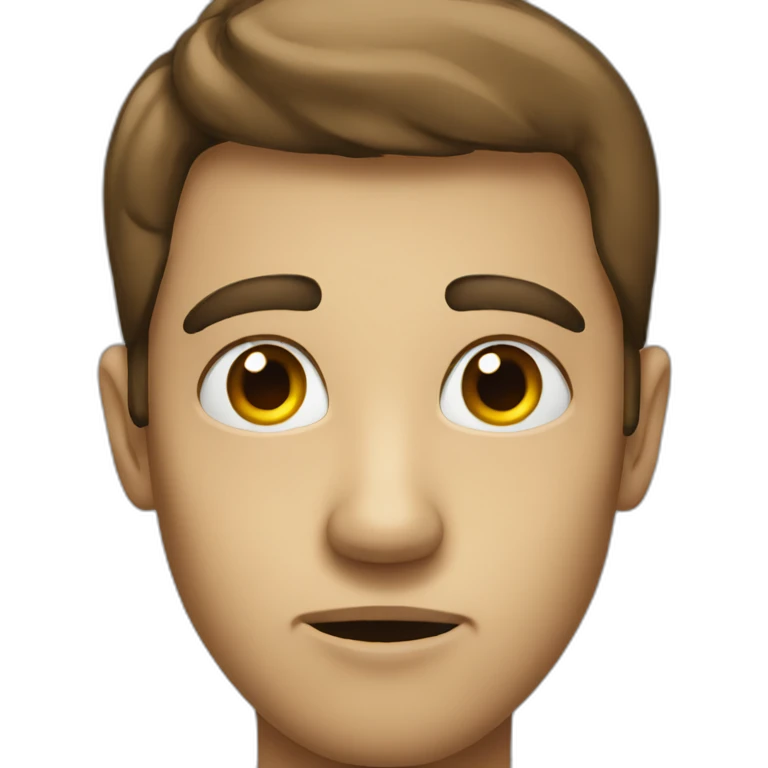 suspicious face emoji