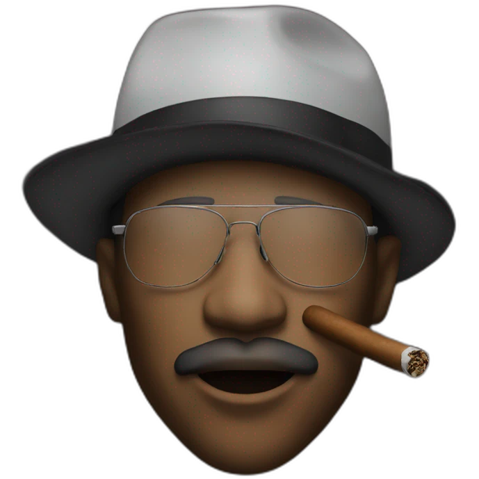 dj smoke cigar emoji