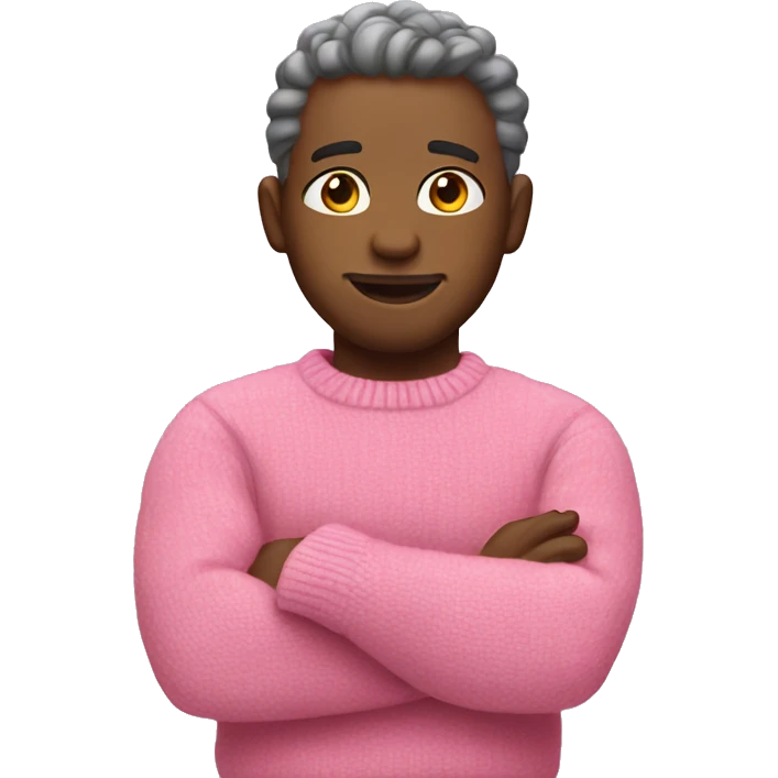 🙏🏻 with pink sweater  emoji
