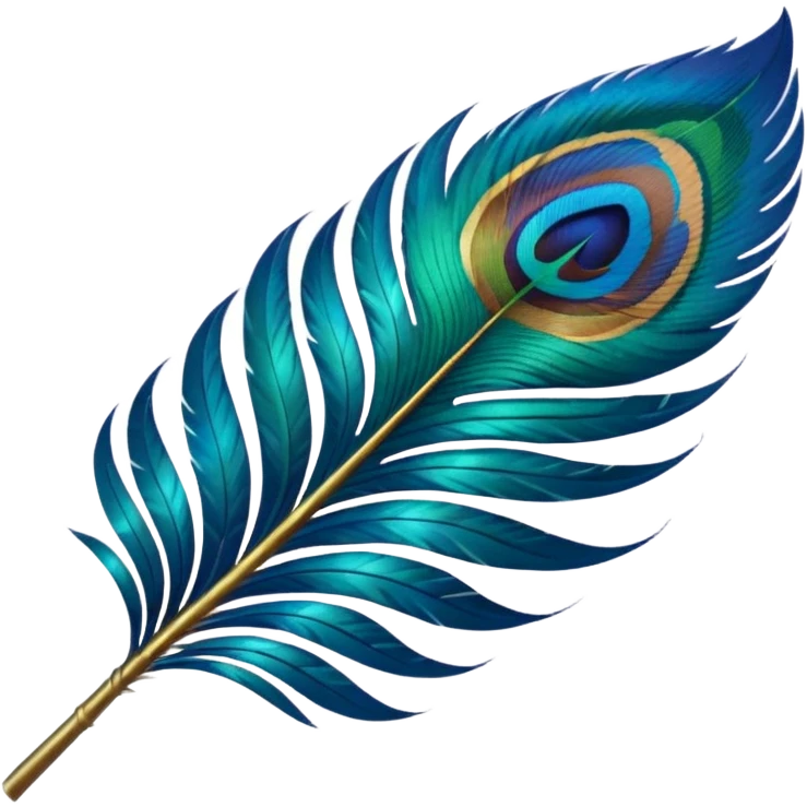 Peacock feather emoji