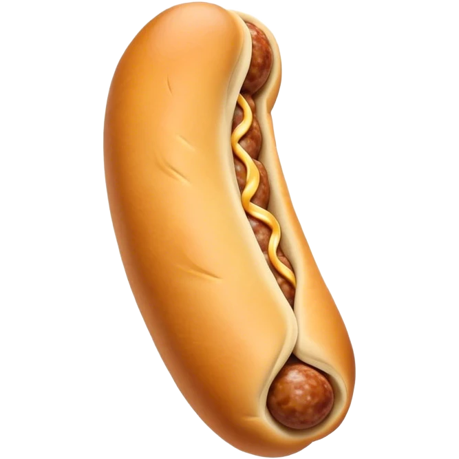 Sausage in dough, Russian  emoji