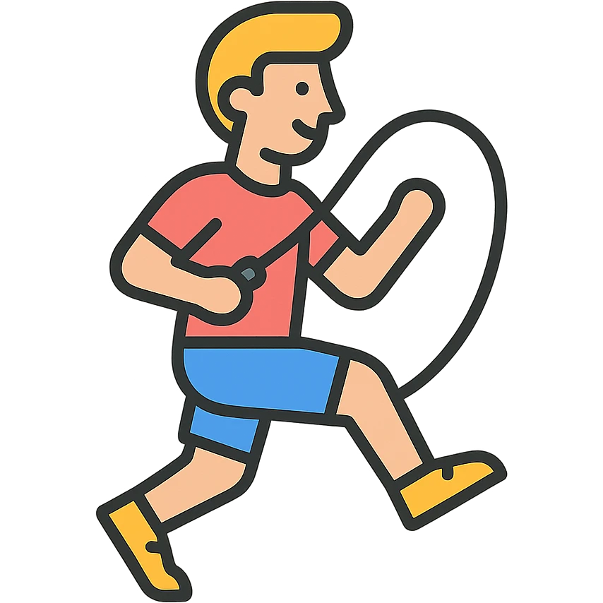 sportsman doing cardio exercises emoji