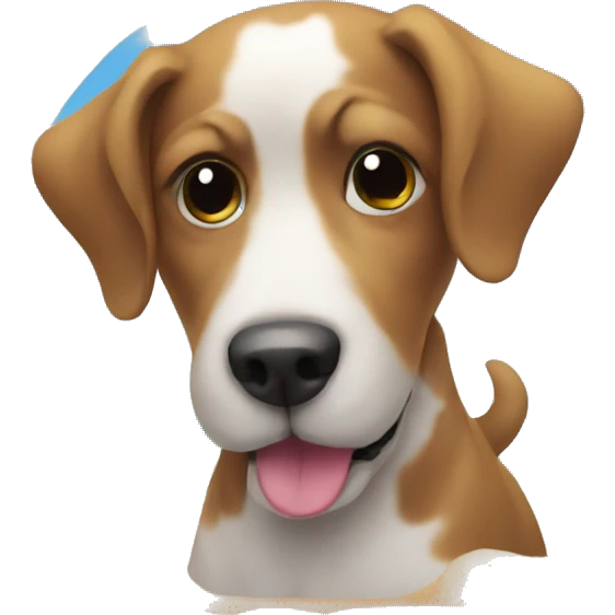 Dog at the beach  emoji