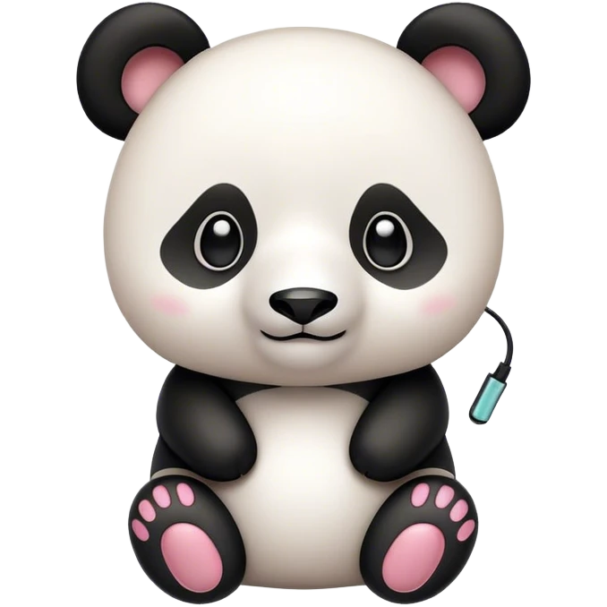 Panda with AirPods  emoji