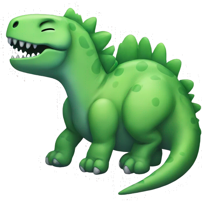 Sleeping dinosaur emoji