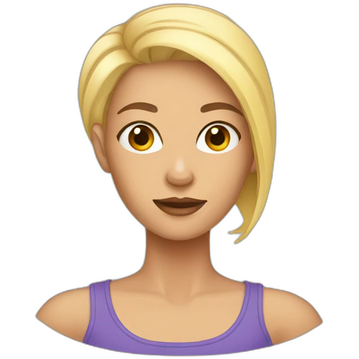 shaved woman emoji