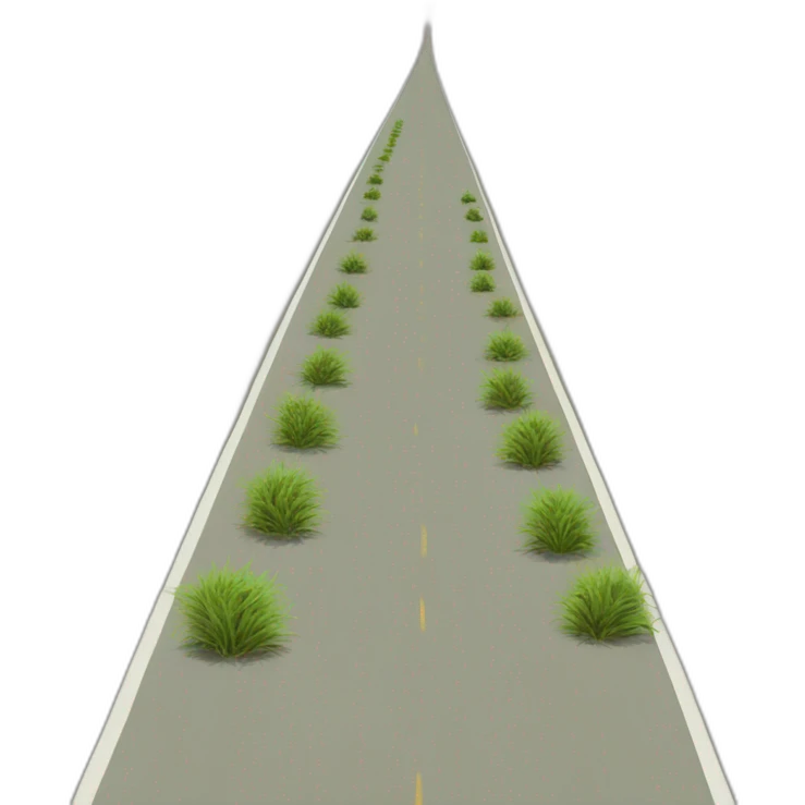 Rolling Tumble weed empty road emoji