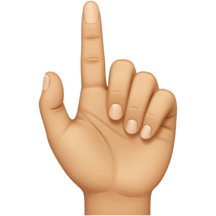 A fisted hand with the thumb between the index finger and middle finger emoji