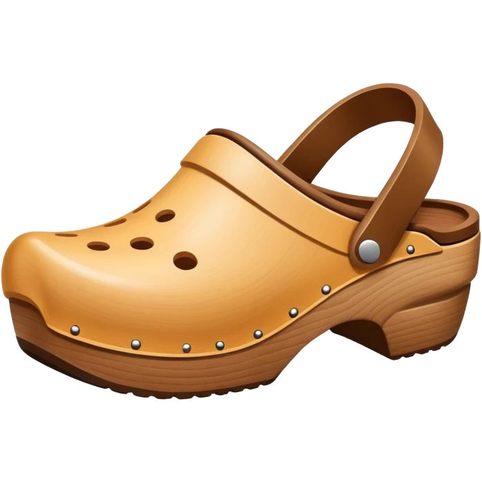 simple wooden traditional minimal clog  emoji