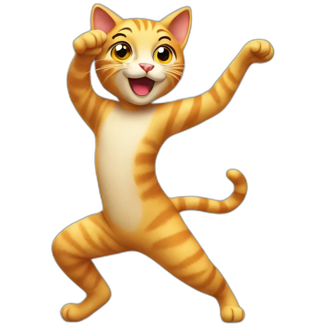 Dancing cat emoji