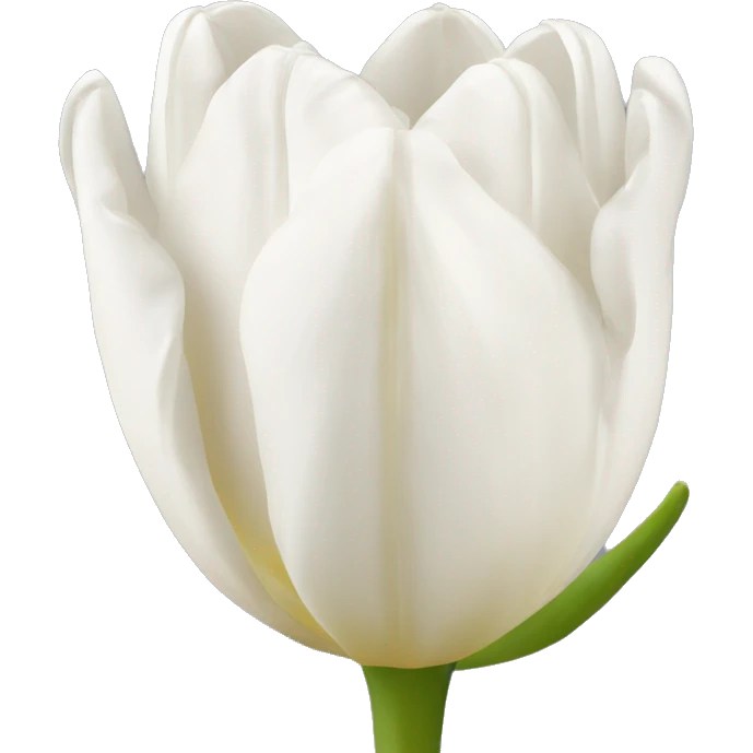 Tulipán blanco emoji