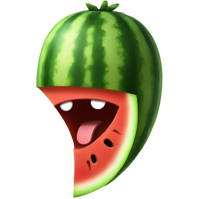 angry watermelon emoji