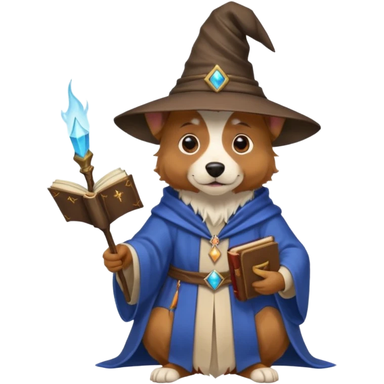 Dog wizard emoji