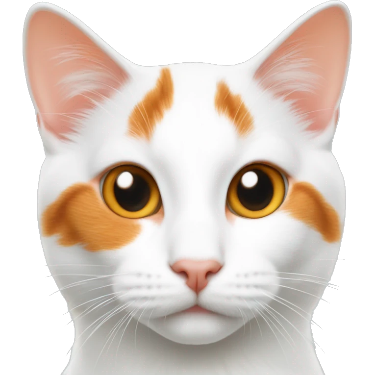 Turkish Van Cat White And Orange  emoji