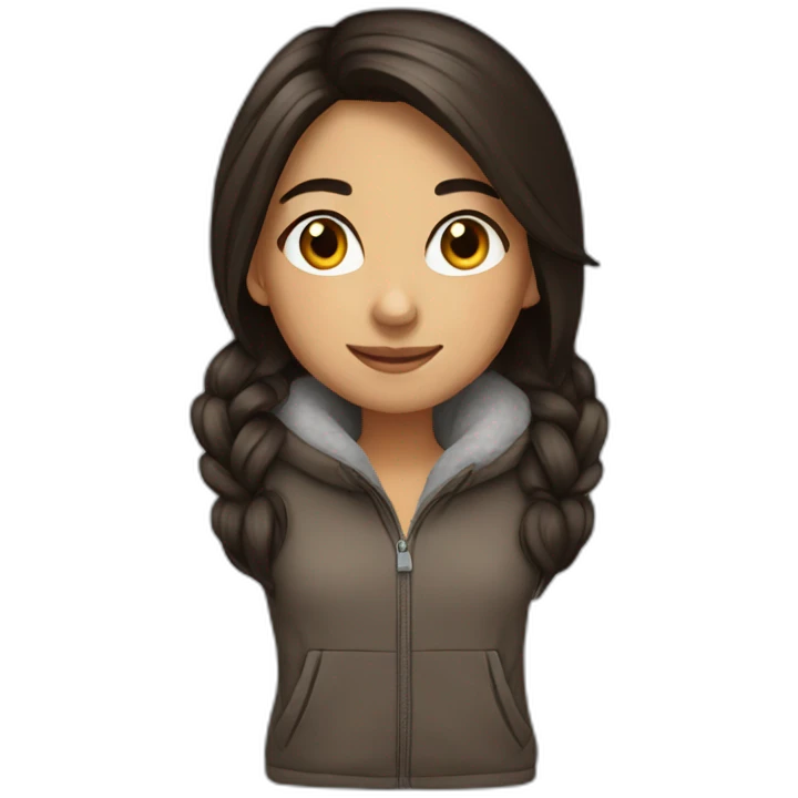 brune girl warm emoji
