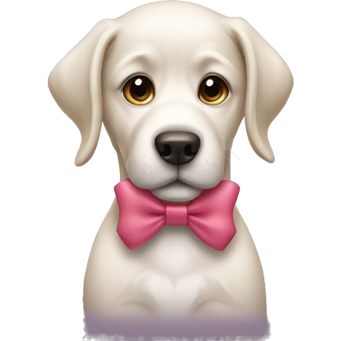 Dog with bow emoji