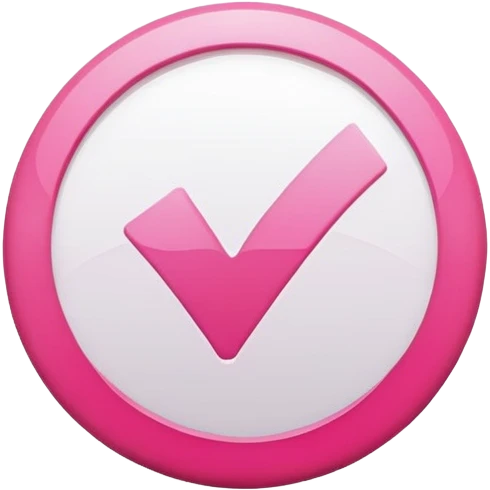 Pink check mark emoji
