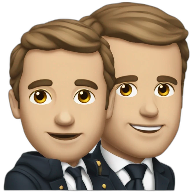 Macron et poutin emoji