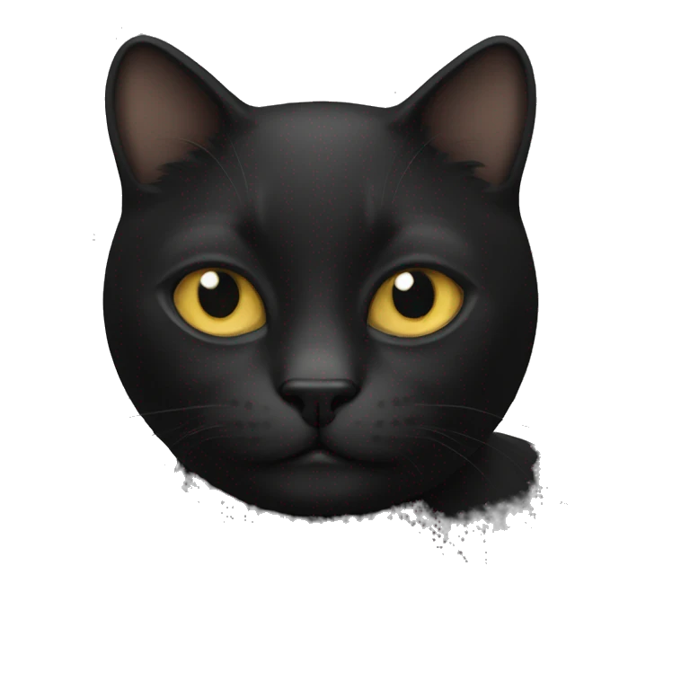 gato negro emoji