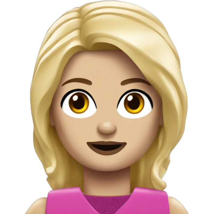 Lego blonde girl  emoji