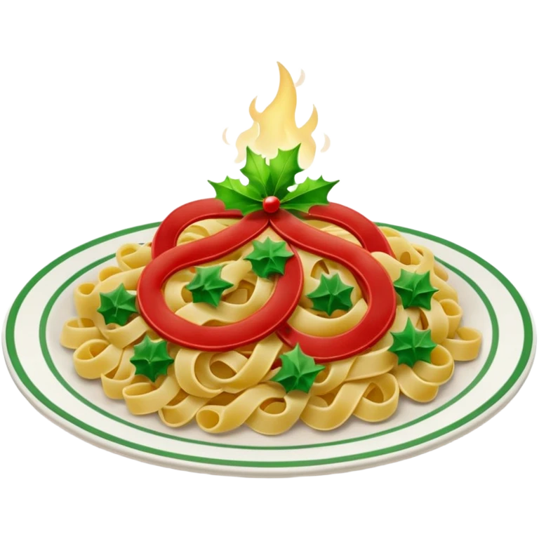 Christmas pasta emoji