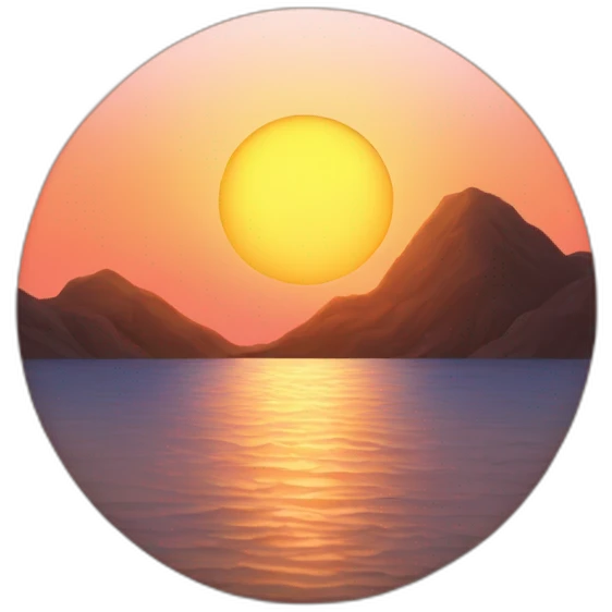 setting sun emoji