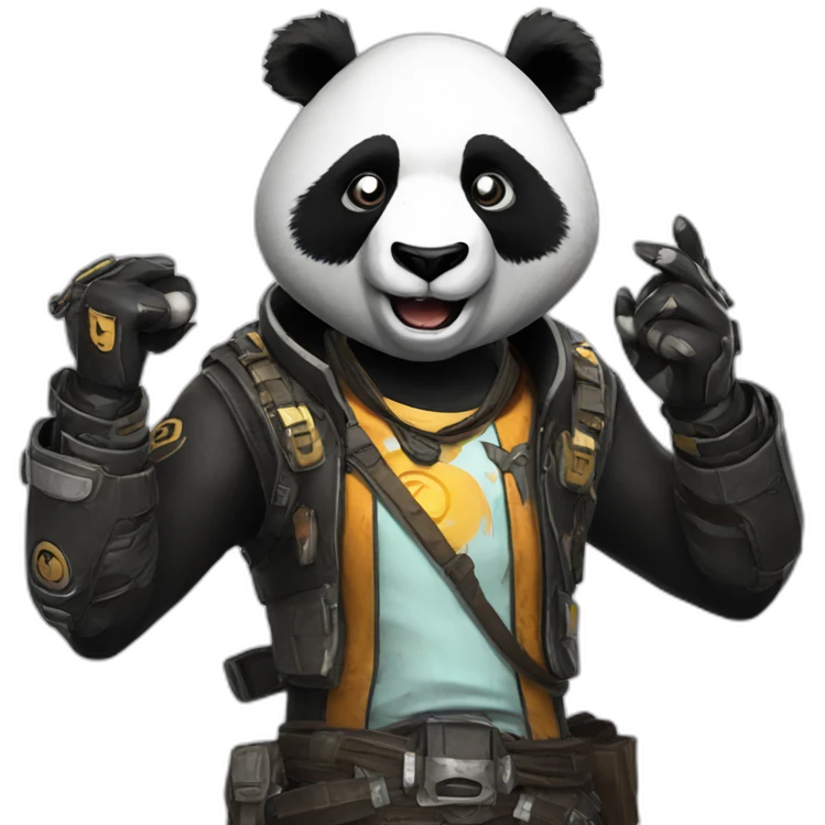 Panda in borderlands the game emoji