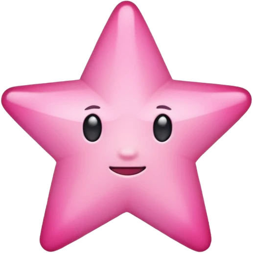 Pink star emoji