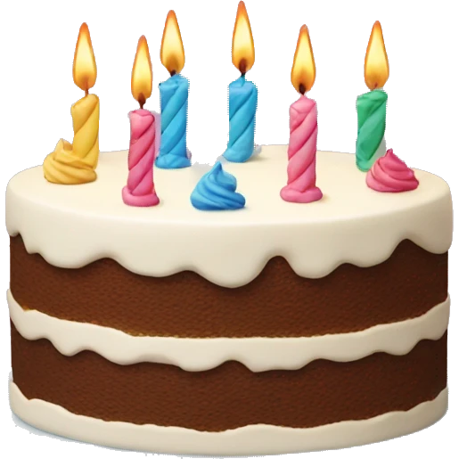 Birthday cake emoji