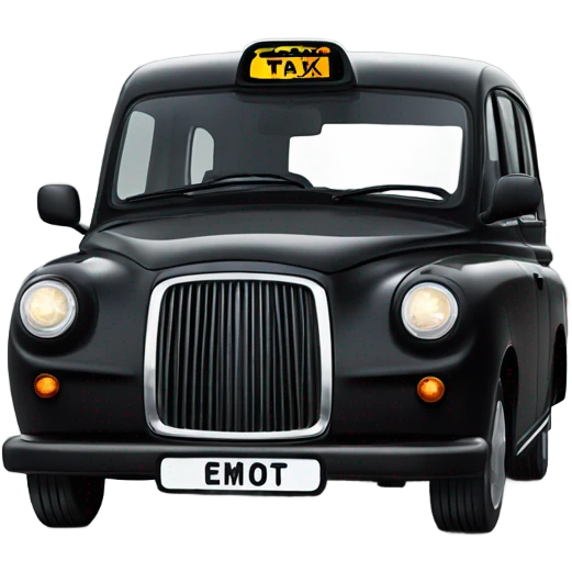 black London taxi emoji