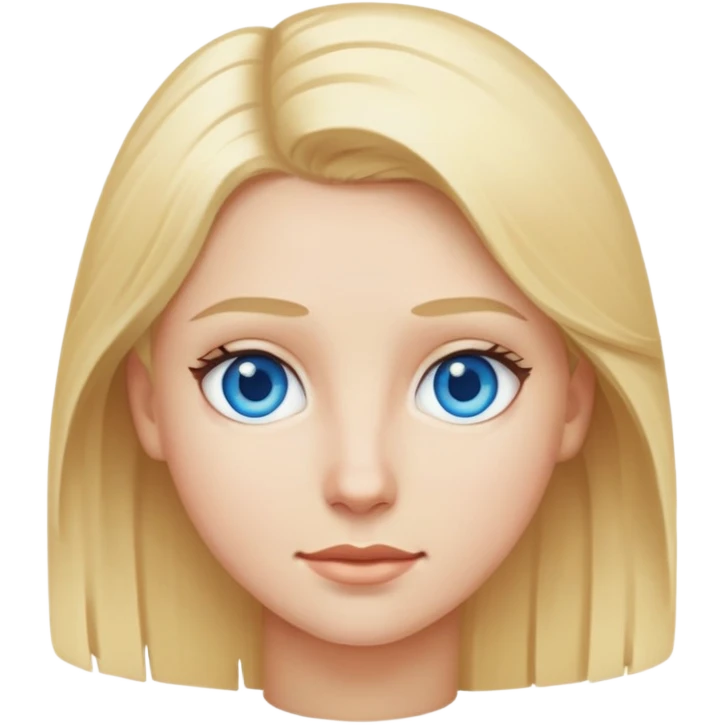 Blonde hair blue eyes  emoji