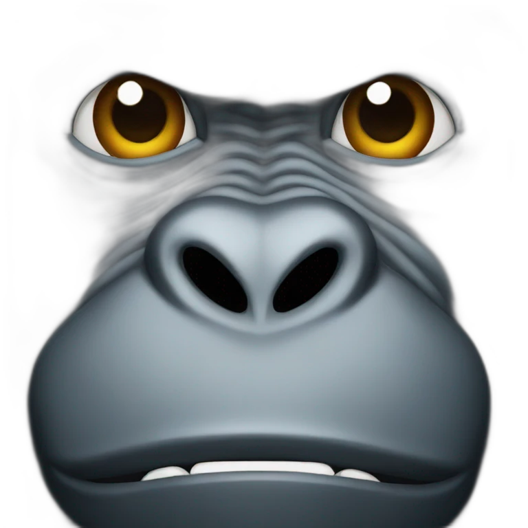 gorilla face emoji