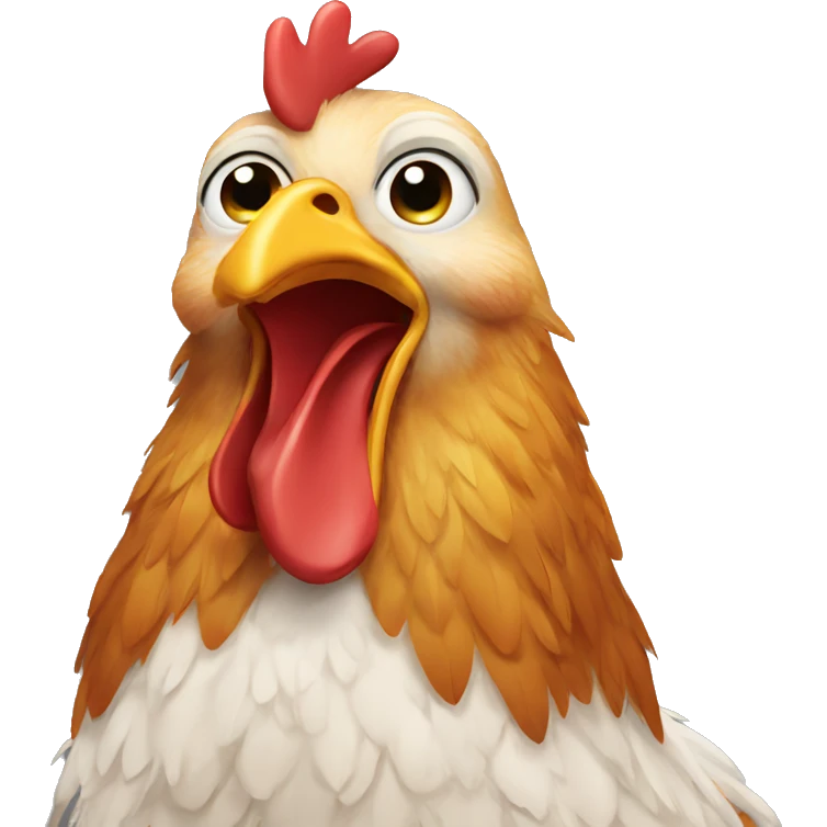 Chicken said good bye emoji