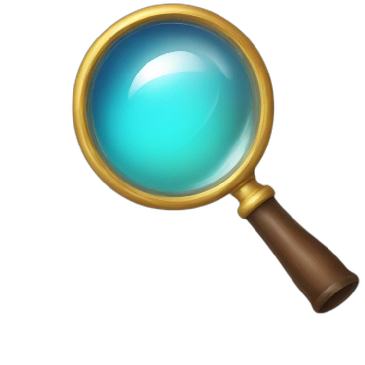 magic magnifying glass emoji