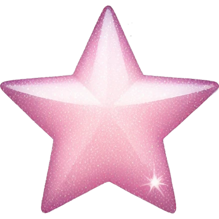 pale pink star sparkle emoji