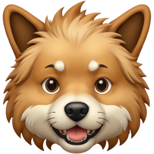 Exploding dog head emoji