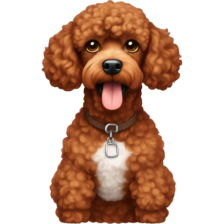 A reddish brownish german poodle emoji
