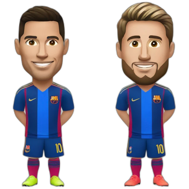 Ronaldo et messi emoji