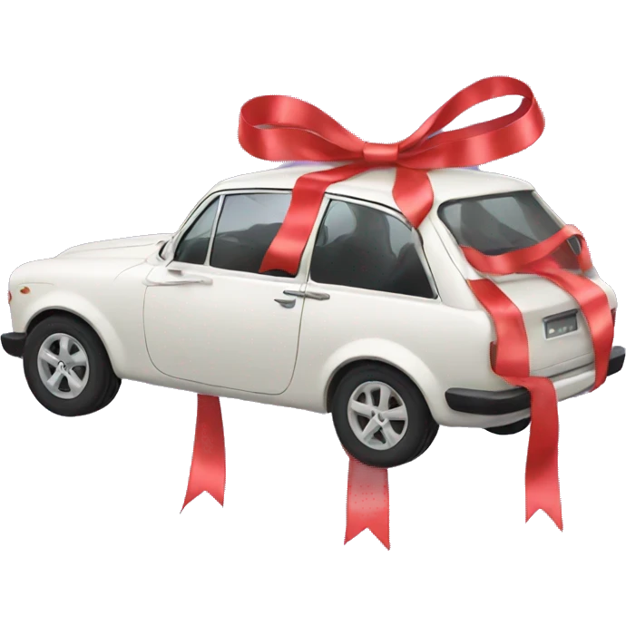 Car with ribbons emoji