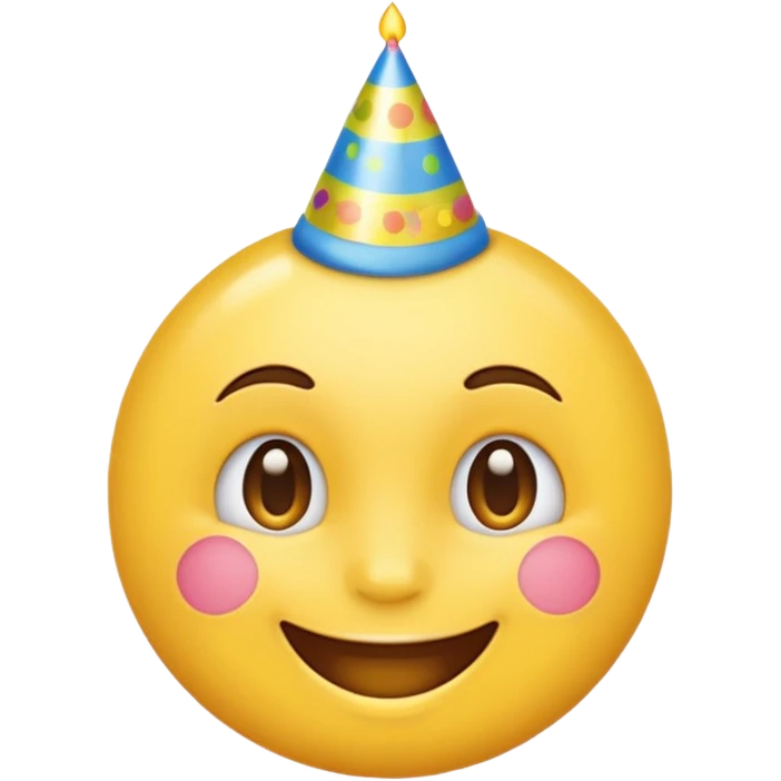Emoji ios 18 de cara de cumpleaños emoji