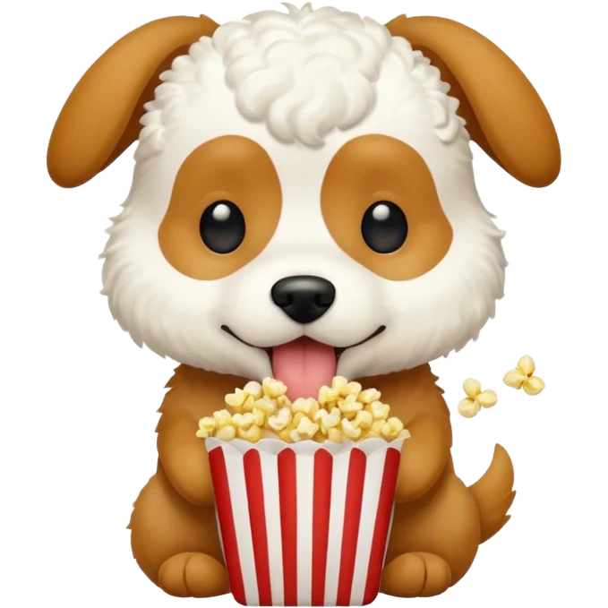 Dog eat pop emoji
